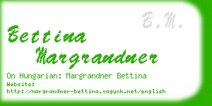 bettina margrandner business card